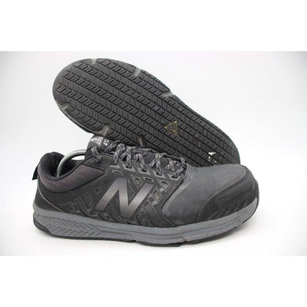 New Balance 412 Industrial Men's Size 14 2E Black Work Shoe Alloy Toe MID412B1 - Picture 1 of 15